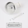 Musland Ceiling Light chrome, white, 1-light source