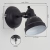 Tita Wall Light chrome, black, 1-light source