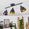 Pistrino Ceiling Light chrome, black, 3-light sources