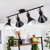 Upiano Ceiling Light chrome, black, 4-light sources
