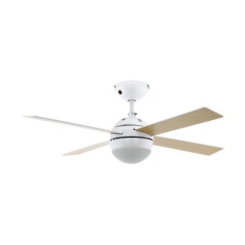 Eglo LOSCIALE ceiling fan white, 1-light source, Remote control