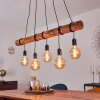 Canedo Pendant Light brown, black, 5-light sources