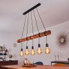 Canedo Pendant Light brown, black, 5-light sources