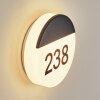 Eppeland house number light LED black, 1-light source