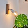 Musland Wall Light brown, chrome, 1-light source