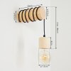 Canedo Wall Light brown, 1-light source