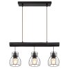 Globo MINA Pendant Light black, 3-light sources
