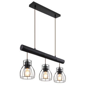 Globo MINA Pendant Light black, 3-light sources