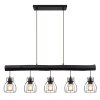 Globo MINA Pendant Light black, 5-light sources