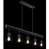 Globo MINA Pendant Light black, 5-light sources