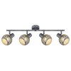 Globo LELA Ceiling Light Oxidised Silver, 4-light sources