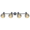 Globo LELA Ceiling Light Oxidised Silver, 4-light sources
