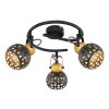 Globo SARRA Ceiling Light black, 3-light sources