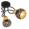 Globo SARRA Ceiling Light black, 3-light sources