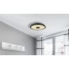 Globo RAFFY Ceiling Light LED black, white, 1-light source, Remote control, Colour changer