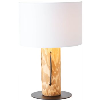 Brilliant Jimena Table lamp Light wood, black, 1-light source