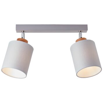 Brilliant Vonnie Ceiling Light grey, Light wood, 2-light sources