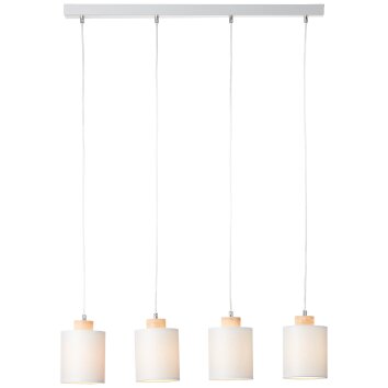 Brilliant Vonnie Pendant Light grey, Light wood, 4-light sources