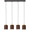 Brilliant Vonnie Pendant Light Light wood, black, 4-light sources