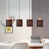 Brilliant Vonnie Pendant Light Light wood, black, 4-light sources