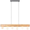 Brilliant Trabo Pendant Light Light wood, black, 6-light sources