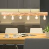Brilliant Trabo Pendant Light Light wood, black, 6-light sources