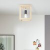 Brilliant Nerea Ceiling Light Light wood, black, 1-light source