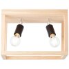 Brilliant Nerea Ceiling Light Light wood, black, 2-light sources