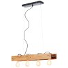 Brilliant Calandra Pendant Light Light wood, black, 4-light sources