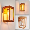 Leset Outdoor Wall Light brown, Wood like finish, 1-light source