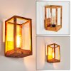 Leset Outdoor Wall Light brown, Wood like finish, 1-light source