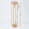 Leset pedestal light brown, Wood like finish, 1-light source