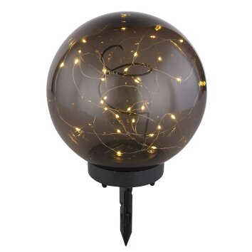 Globo  solar light LED black, 30-light sources