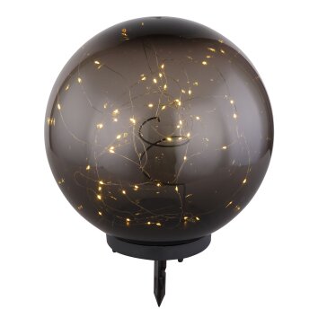 Globo  solar light LED black, 50-light sources