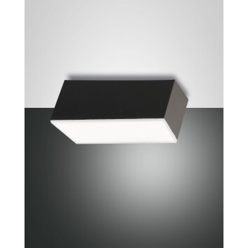 Fabas Luce Lucas Ceiling Light LED anthracite, 1-light source