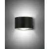 Fabas Luce Lao Wall Light LED black, 2-light sources