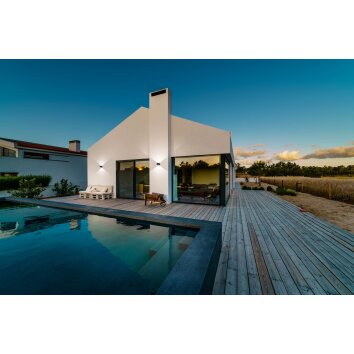 Fabas Luce Lao Wall Light LED black, 2-light sources