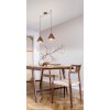 Fabas Luce Esino Pendant Light Dark wood, 2-light sources