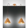 Fabas Luce Esino Pendant Light Dark wood, 2-light sources