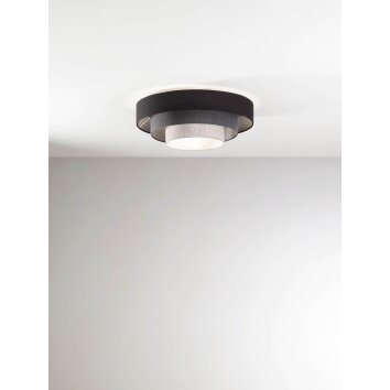 Fabas Luce Brava Ceiling Light black, 1-light source