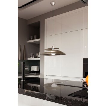 Fabas Luce Aragon Pendant Light bronze, 1-light source