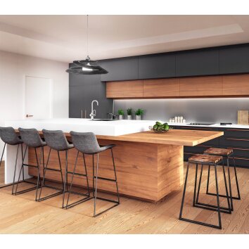 Fabas Luce Aragon Pendant Light black, 1-light source