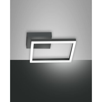 Fabas Luce Bard Wall Light LED anthracite, 1-light source