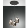 Fabas Luce Infinity Pendant Light black, 3-light sources