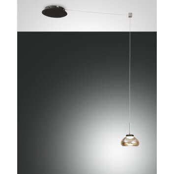 Fabas Luce Arabella Pendant Light LED black, 1-light source