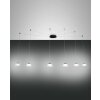 Fabas Luce Arabella Pendant Light LED black, 6-light sources