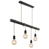 Globo LEO Pendant Light black, 4-light sources