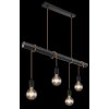 Globo LEO Pendant Light black, 4-light sources