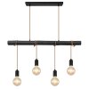 Globo LEO Pendant Light black, 4-light sources