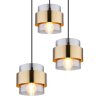 Globo MILLEY Pendant Light black, 3-light sources
